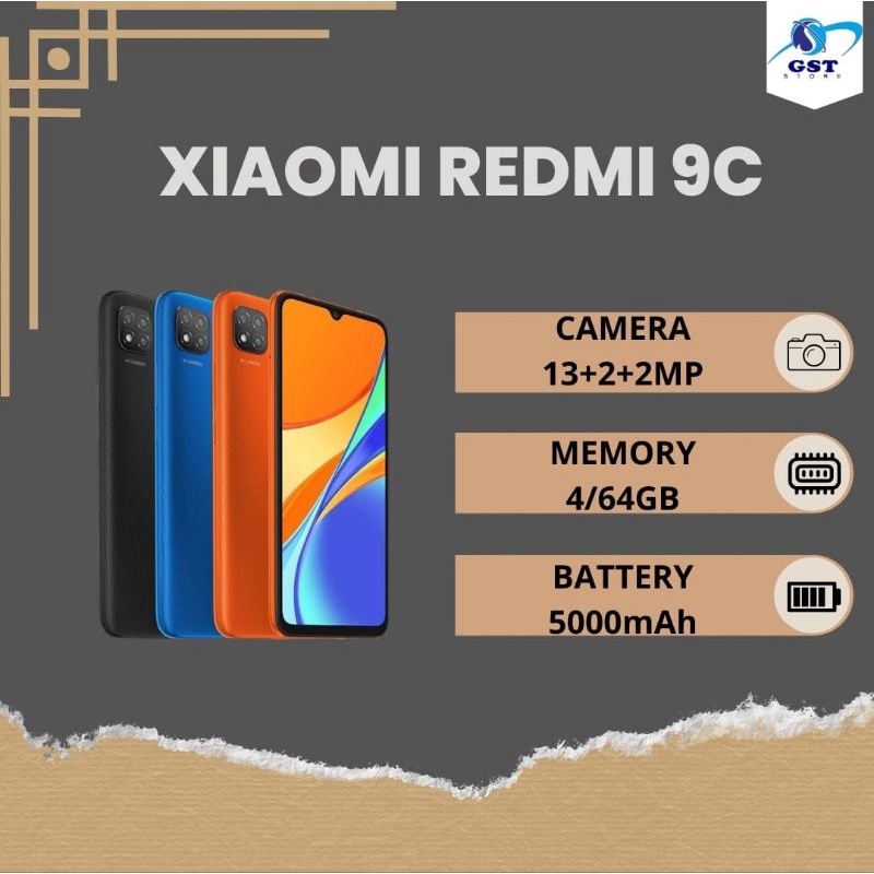 HP XIAOMI REDMI 9C RAM 4 INTERNAL 64Gb BERGARANSI RESMI