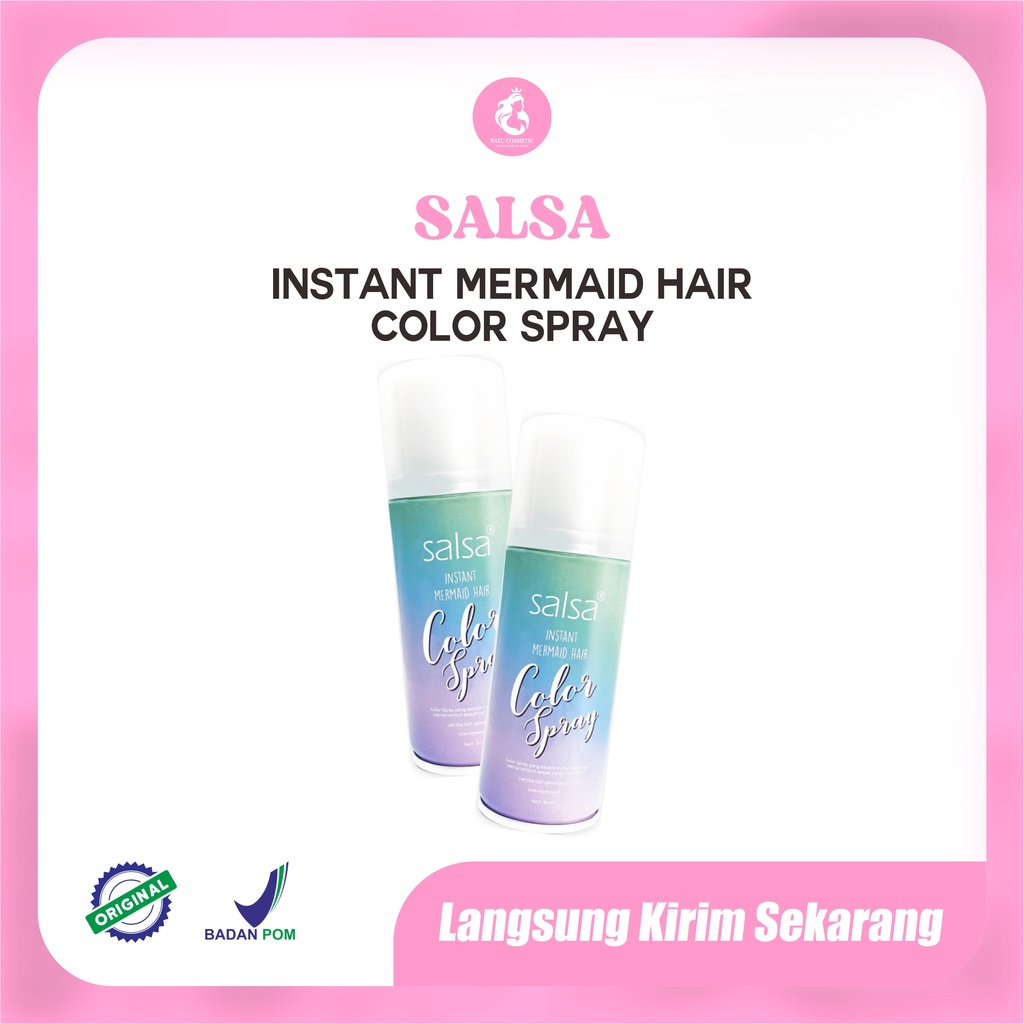 Salsa Instant Mermaid Hair Color Spray 80ml  (cat rambut semprot non permanen)