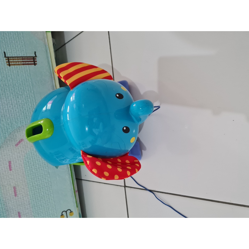 preloved mainan anak ELC pull along elephant