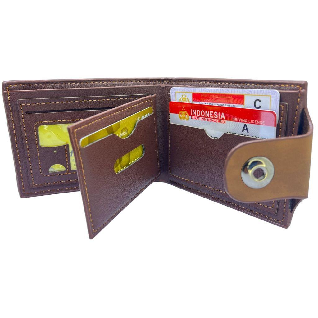 Dompet Lipat Pria Mortega | Dompet Pria Kulit PU | Dompet Hooman