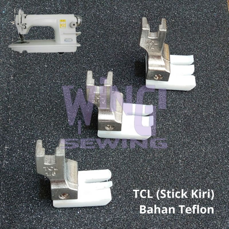 TCL1/8 Kiri Sepatu Teflon Stick Mesin Jahit Industri Size Besar