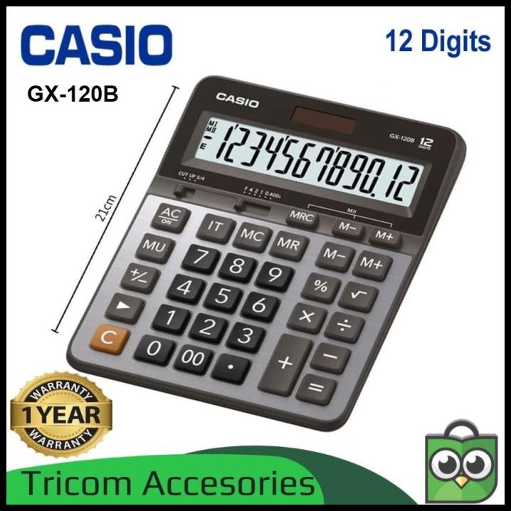 

Casio Gx-120B Kalkulator 12 Digits