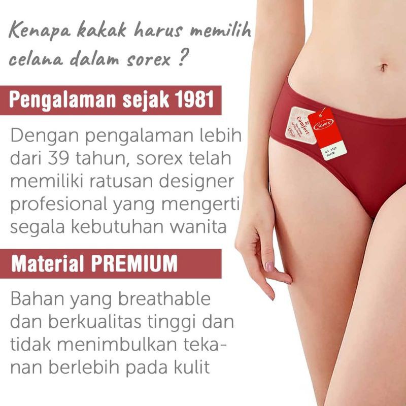 CD celana dalam SOREX katun best seller cutting mini 1227 | CD murah TOKO KEANULOVA