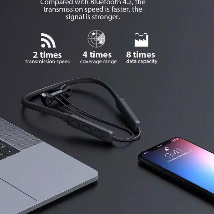 ✦ HANDSFREE /HEADSET/EARPHONE BLUETOOTH SPORT NECKBAND MQ- MI & M2 MAGHNETIC (MQ555) ♜