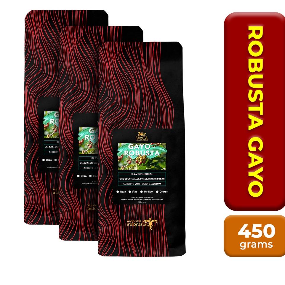 

❅ WoCA Kopi Robusta Gayo 150 gram X 3 Pack ▲