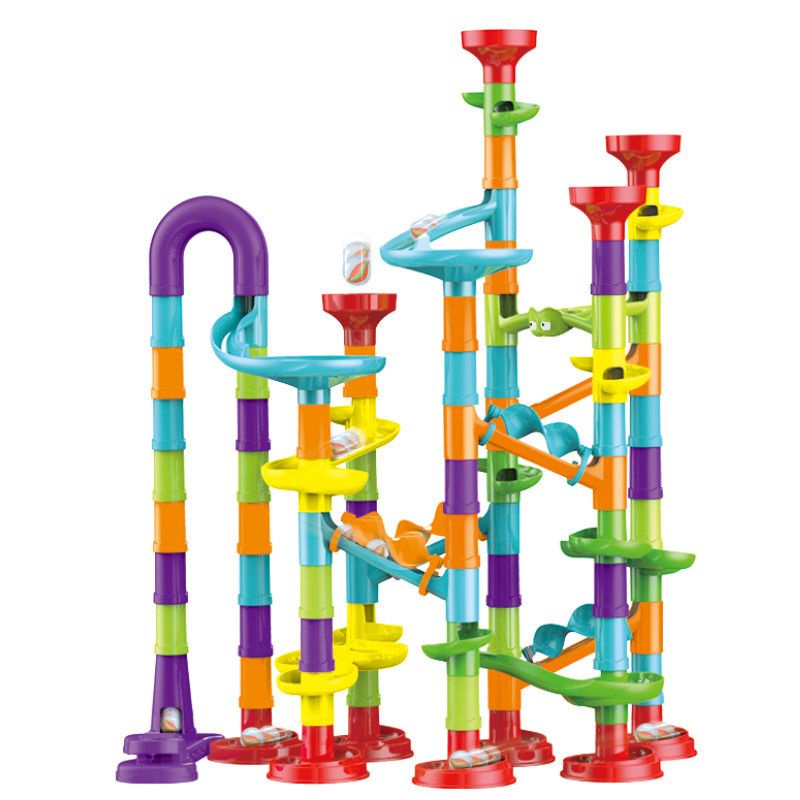 Mainan Anak MARBLE RUN PIPELINE 113 PCS Mainan 3D Maze Ball Roll DIY