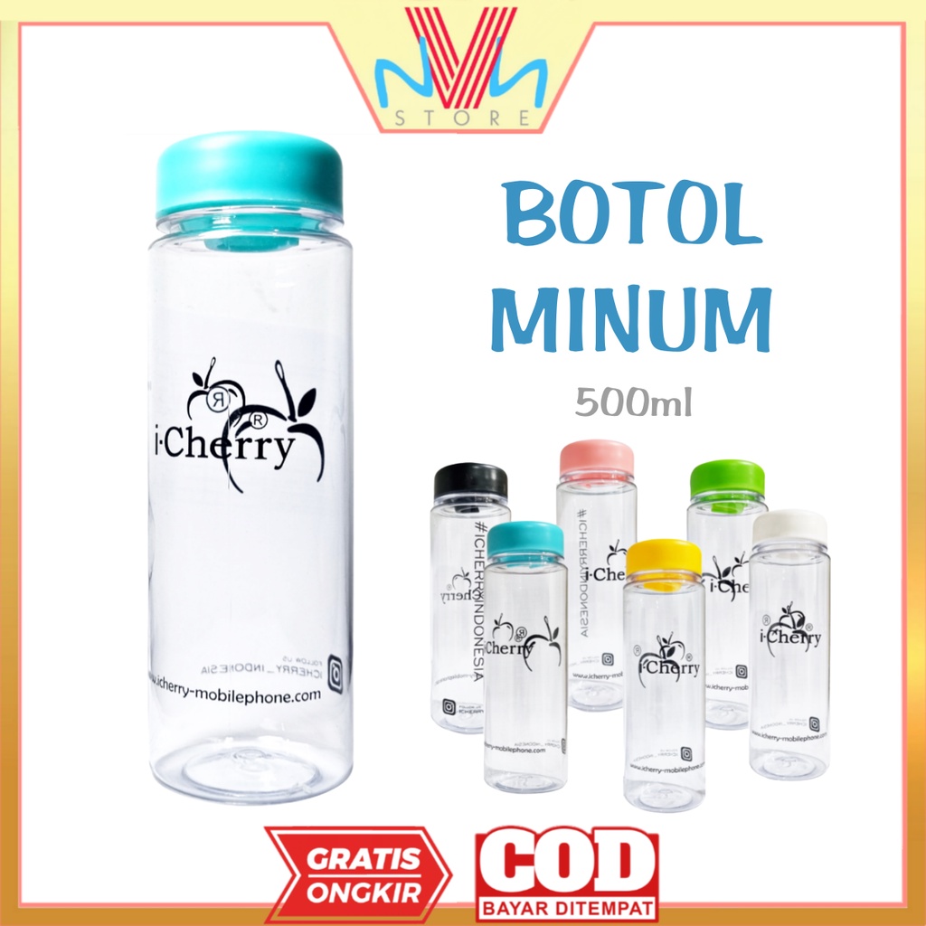 BOTOL MINUM PLASTIK MURAH 500ml - BOTOL AIR MURAH