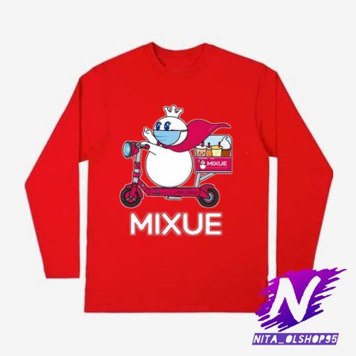 baju kaos anak lengan panjang mixue