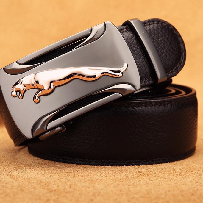 MALL Sabuk pria  import, fashion,kulit asli,gesper otomatis,Ikat Pinggang pria belt Gesper pria dewa