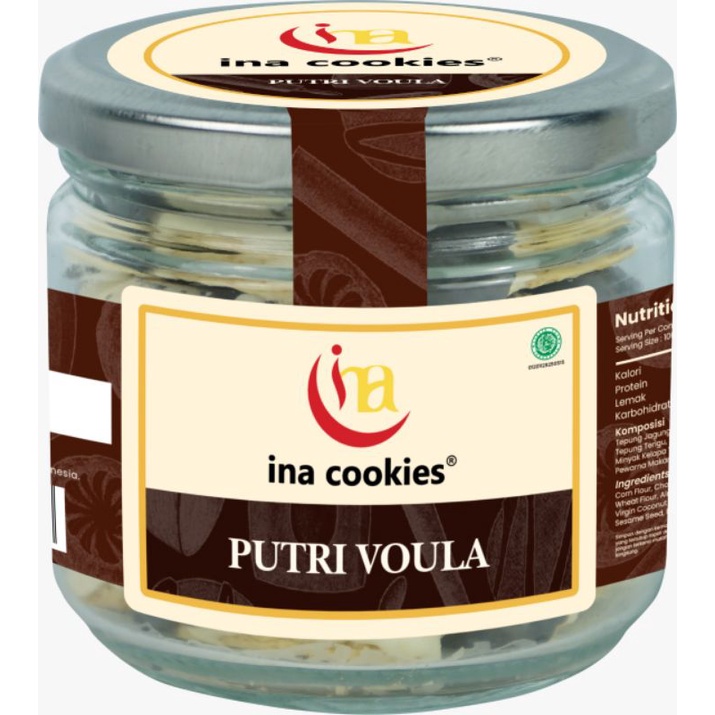 

INA COOKIES KEMASAN JAR KACA VARIAN PUTRI VOULA