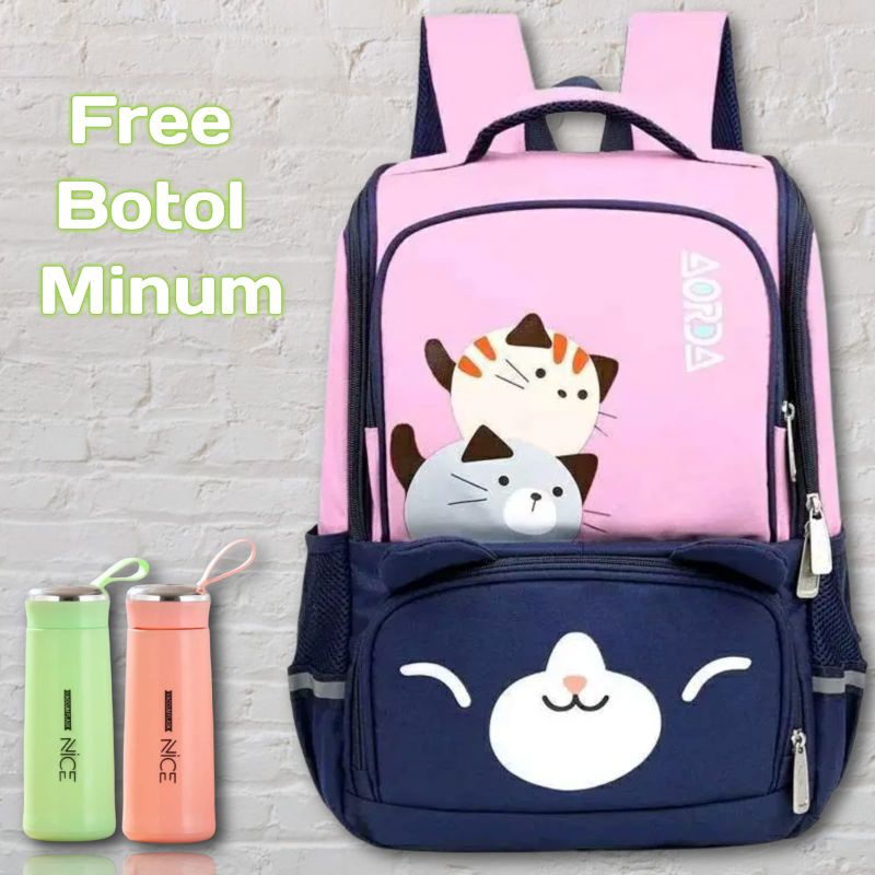 Tas Ransel Anak Sekolah Karakter Fashion Kids Backpack Cute Murah Batam Tas Kanvas import