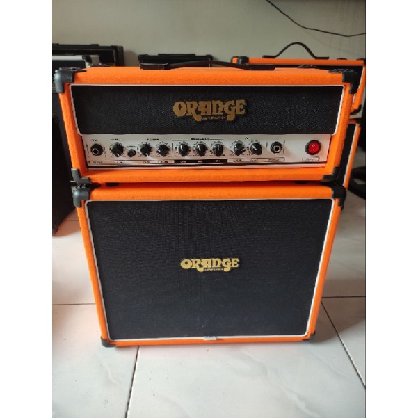 Amplifier gitar head cabinet custom ORANGE 8inch suara ngeriii