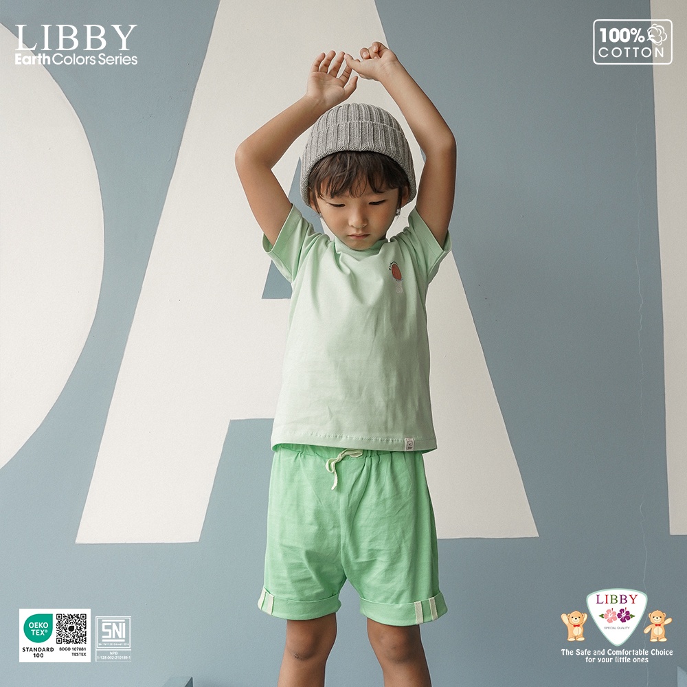 LIBBY Earth Stelan Anak Niji Set Oblong Pendek-Celana Pendek Series BOY (1 STEL)