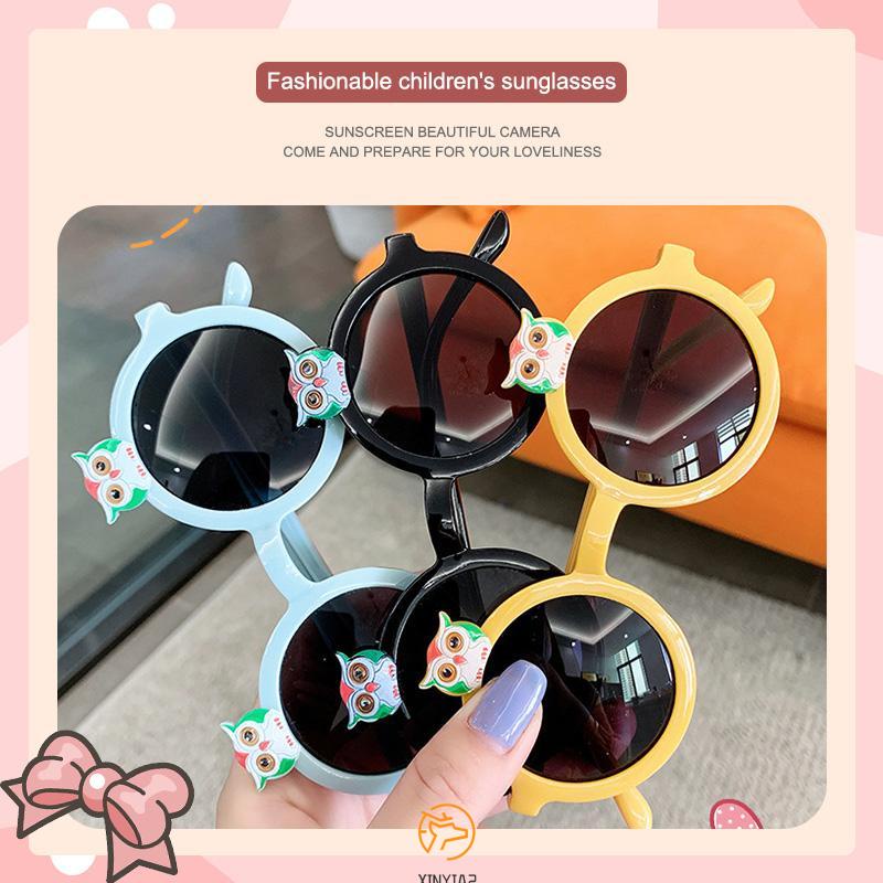 【COD】Children Sunglasses Cute Owl UV-proof Birthday Cartoon Toy Sunglasses For Boys Girls