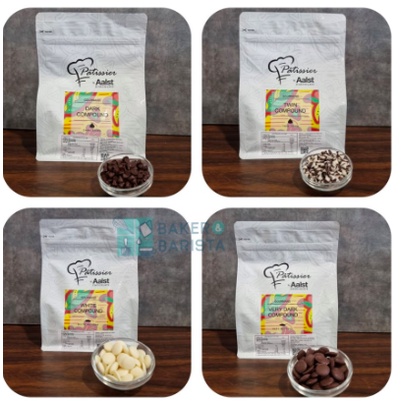 

Patissier Compound choco chips dark / twin chip coklat compound chip cookies pattisier import