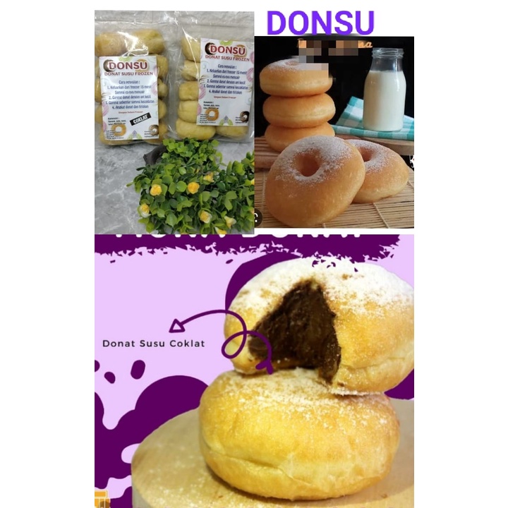 

DONSU ( DONAT SUSU DAN COKLAT)ISI 10