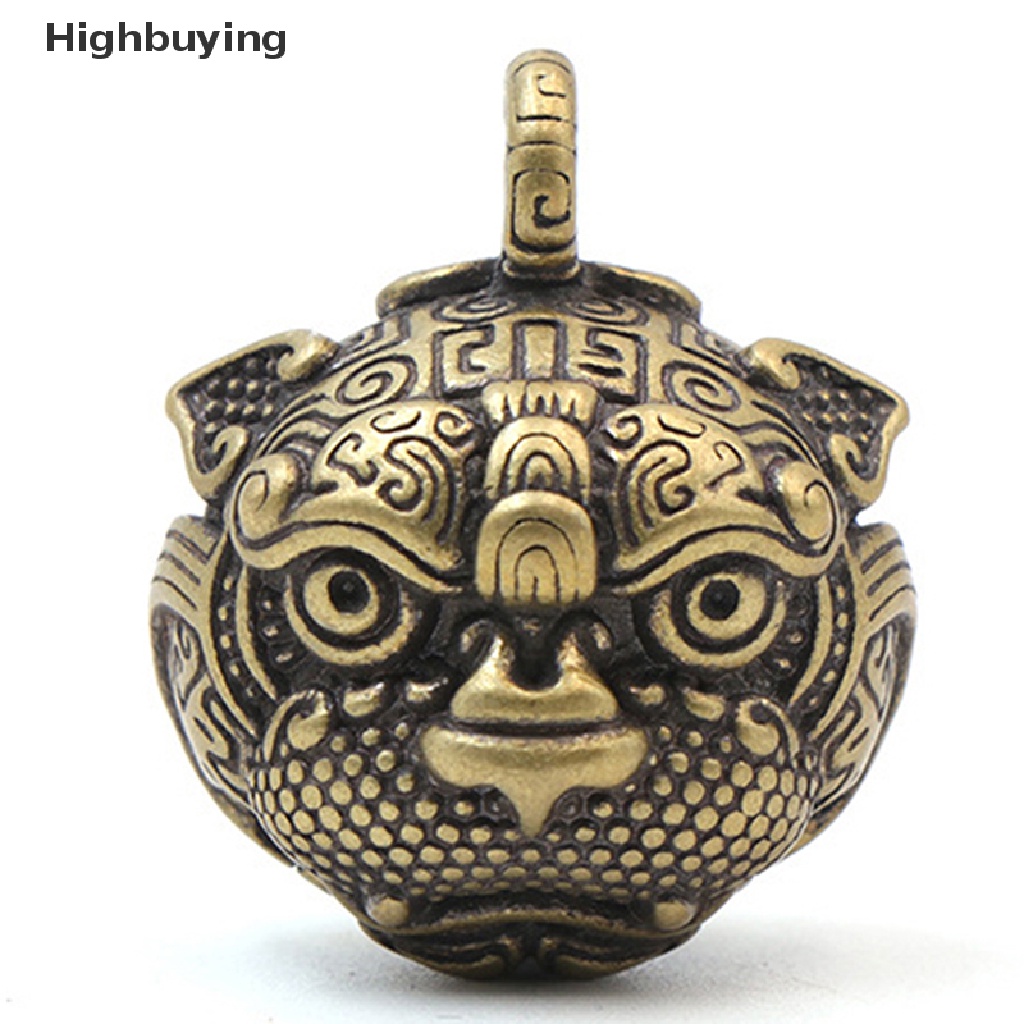 Hbid Bel Kuningan Liontin Gantungan Kunci Gaya Cina Hewan Bell Kalung Liontin Perhiasan Handmade Vintage Keychains Jewellery Accessories Glory