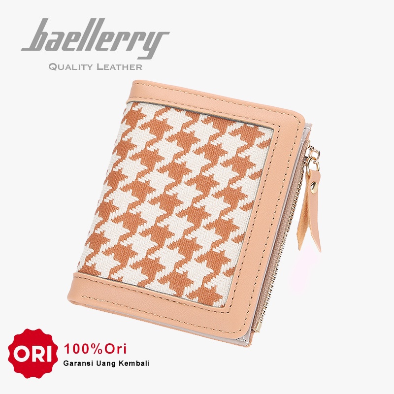 BAELLERRY N2375 Dompet Wanita Lipat Bahan Kulit PU Leather Premium WATCHKITE WKOS