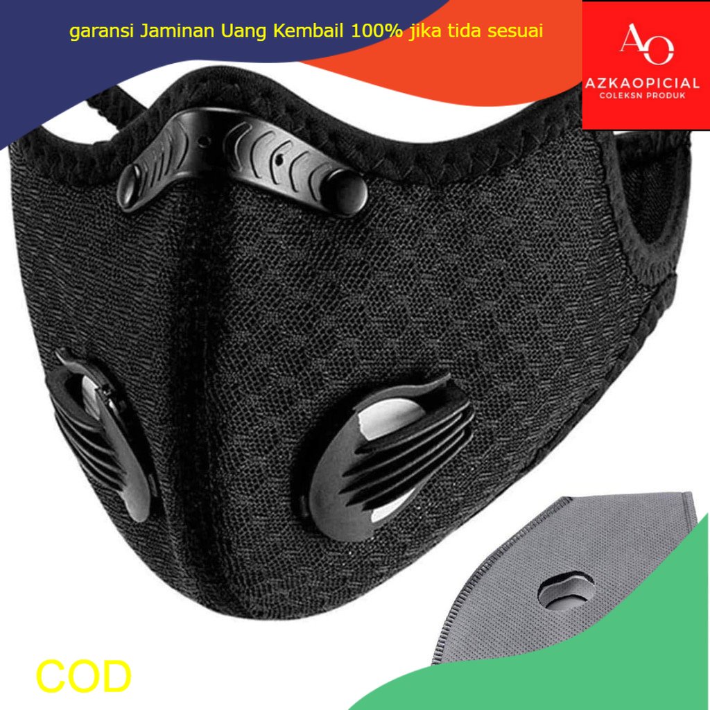 Masker KN95 Sport Mask Filter Carbon Masker Kesehatan Masker Kain Motif Masker Brukat Murah LMN