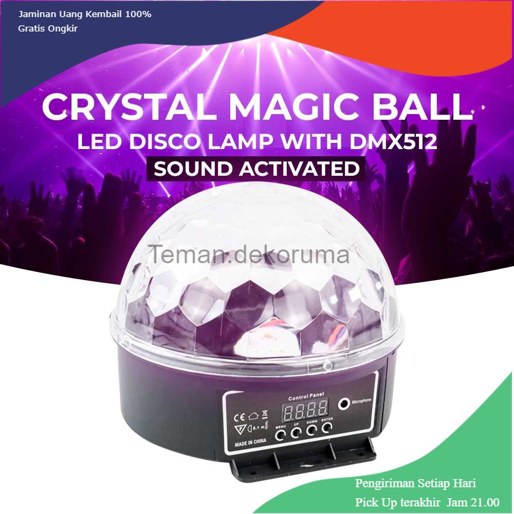 TD - LMP Lampu Proyektor Disco Sensor Suara LED Crystal Magic Lamp DMX512 240V