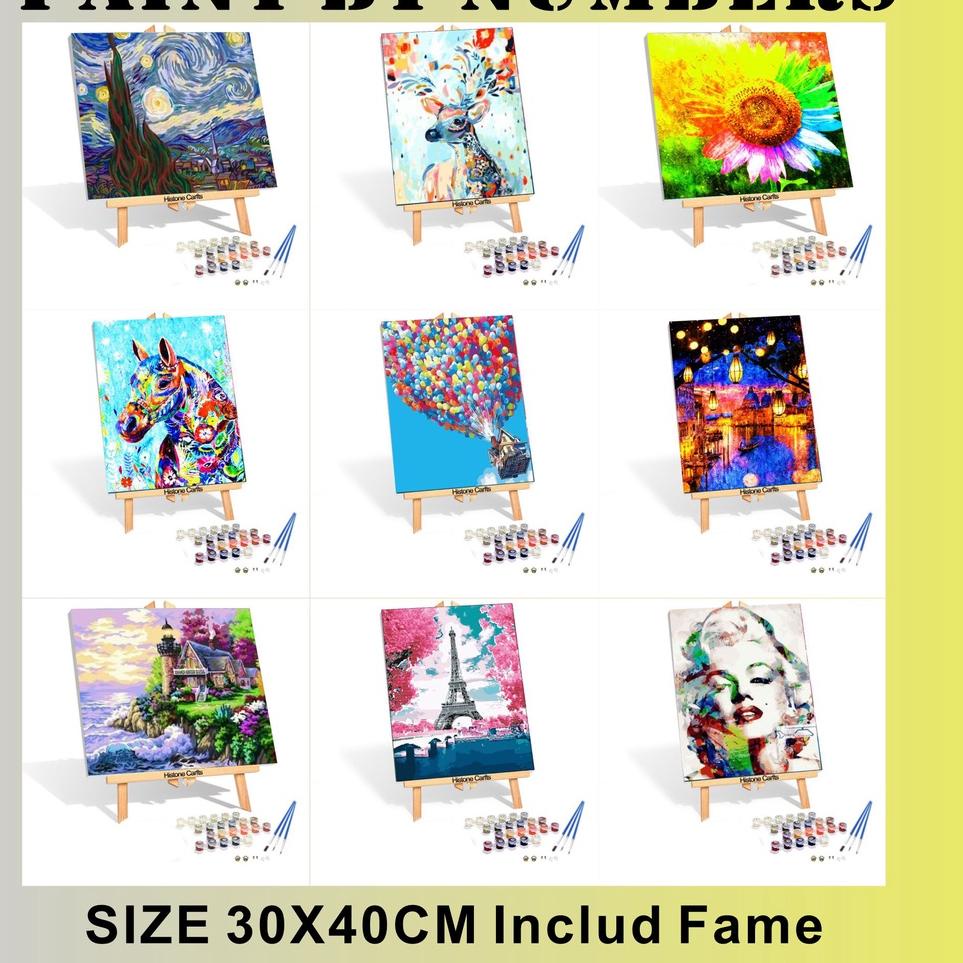 

KodeJ4v9U Paint by Numbers Kit|Painting Kit | Paint by Number | Paint Kit 30x40cm DIY