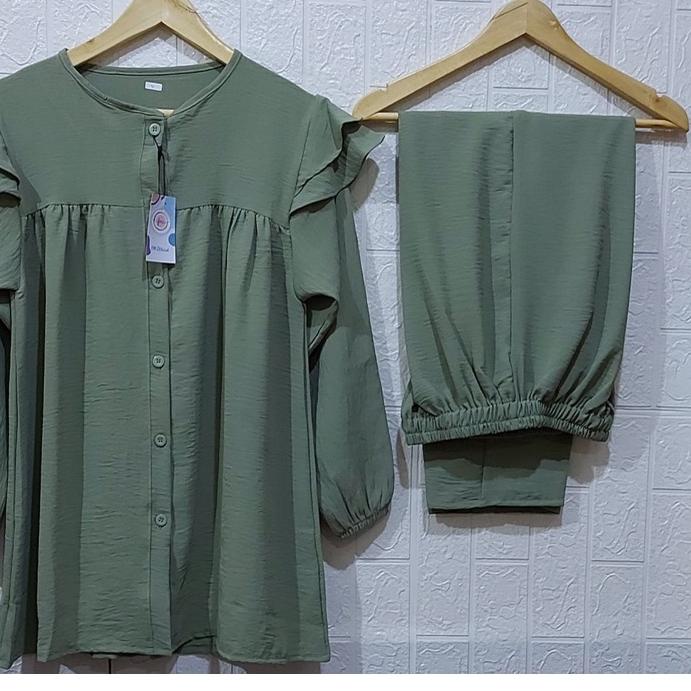 ♜ ONE SET RAYON CRINKLE AIRFLOW SETELAN // SETELAN RAYON CRINKLE AIRFLOW // DRESS RAYON // SETELAN R