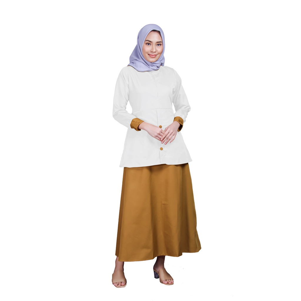 GAMIS STELAN PUTIH KHAKI DINAS KANTOR GURU FORMAL kekinian  PEMDA PNS PDH Khaki dress seragam kerja 