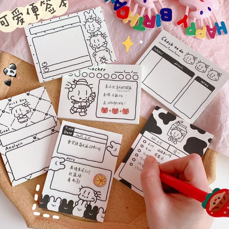 

R99 Black&White Series - Memo Notes Mini [thehanscorner] NEW ARRIVAL ♚