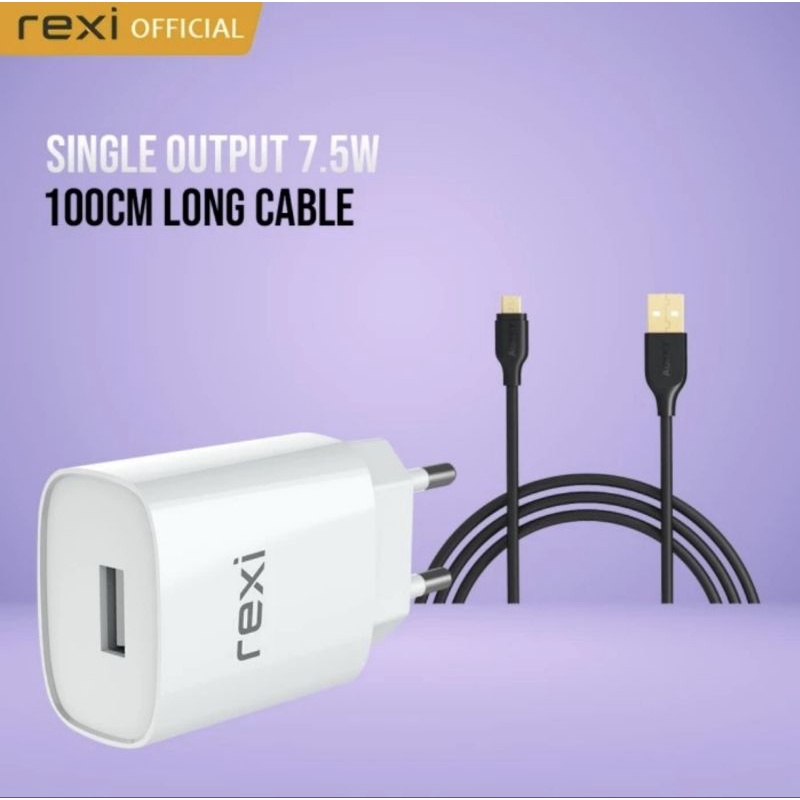 Rexi CA15-M Charger with Micro USB Cable