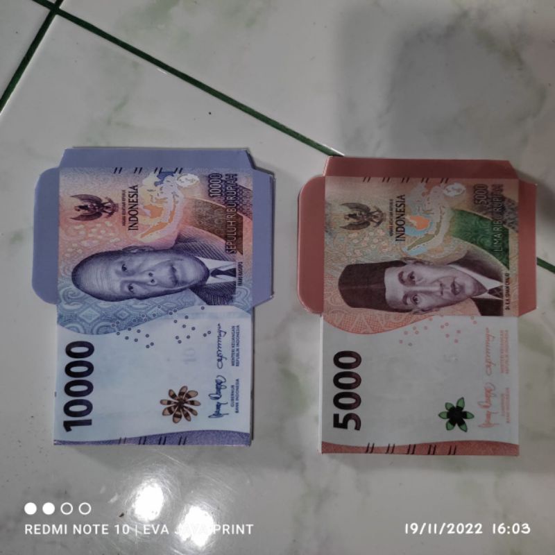 

1000 lembar amplop lebaran mini motif uang