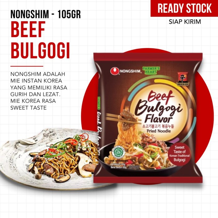 NONGSHIM SEAFOOD BULGOGI / BEEF BULGOGI 105 GR - READY