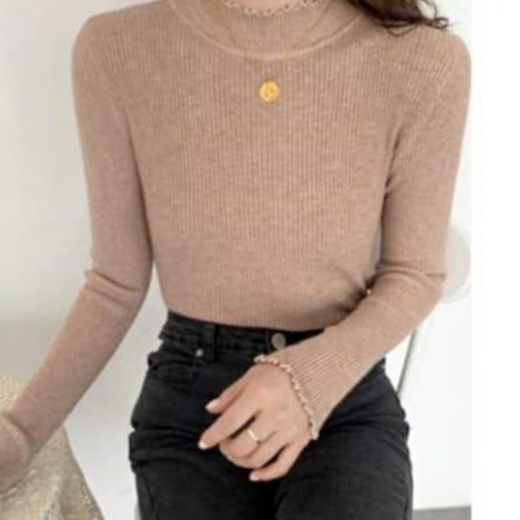 ← (Bisa cod) Atasan rajut turtle neck  import  | Mangset rajut | Atasan import | Atasan rajut import