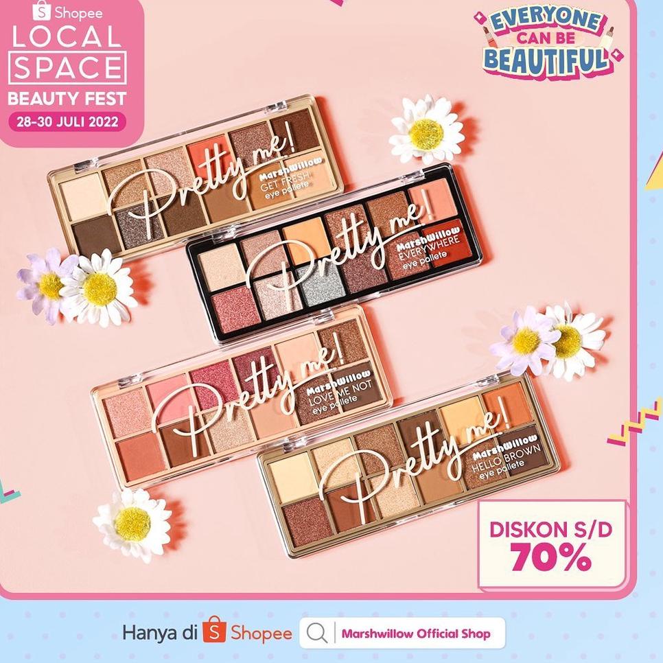 Buruan Serbu Marshwillow Eyeshadow Pretty Me Eye Palette - Sugar Dust Palette - eyeshadow Marshwillo