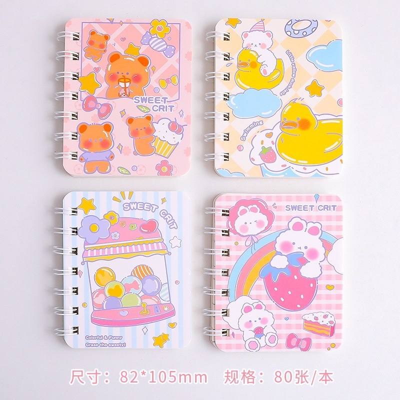 NOTEBOOK RING AESTHETIC MINI DIARY BOOK MEMO TULIS A7 AESTHETIC RT140