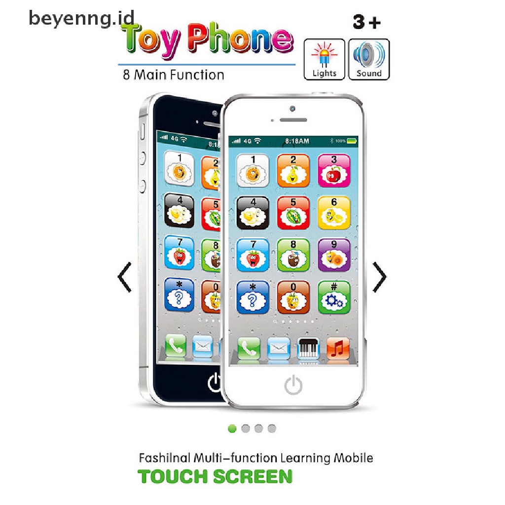 Beyen Mainan Ponsel Layar Sentuh Baby Smart Dengan LED Edukasi Toy Gift ID