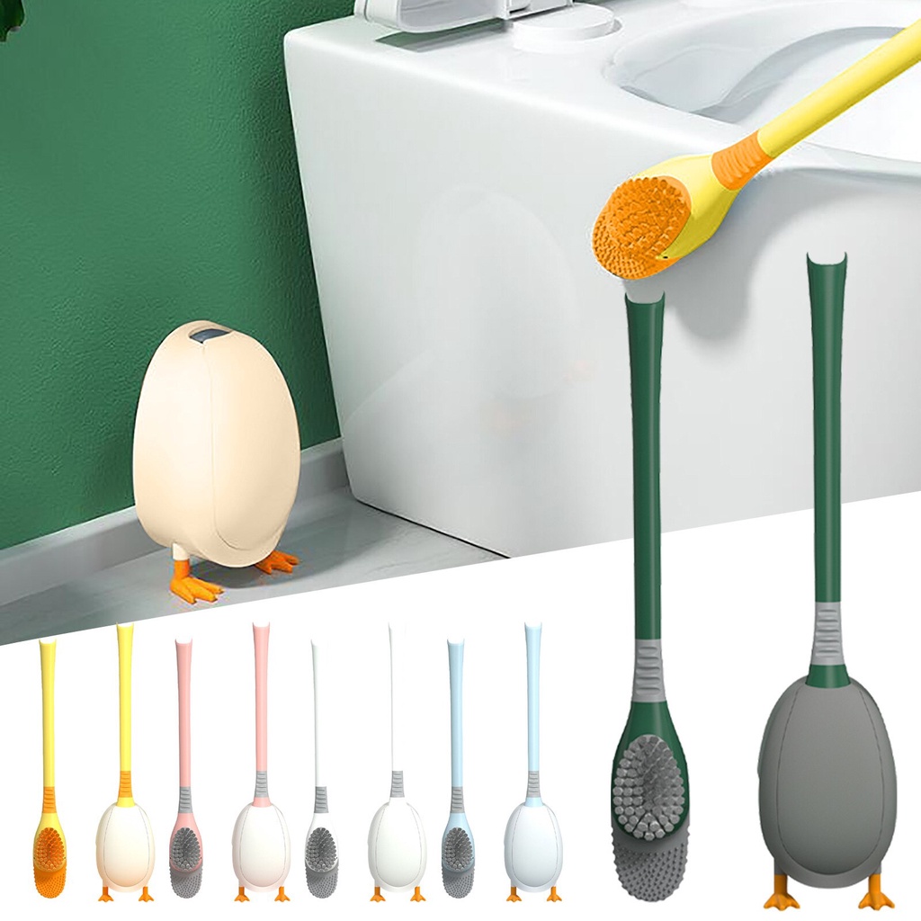 SIKAT TOILET MODEL BEBEK 4 IN 1 4IN1 Toilet Brush Alat Pembersih Kamar Mandi Sikat Tempel WC 4 in 1