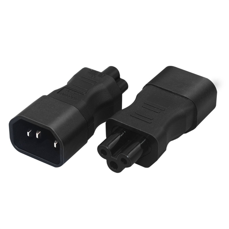 Zzz Adaptor Portable Male to Female C14 to C13 Adaptor C14 to C15/C14 Ke C5/C14 Ke C7 Adaptor Kabel Listrik Transfer Colokan ABS-mad