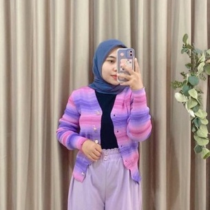 Outer Cardigan Rajut Korea Lengan Panjang Atasan Wanita Blouse