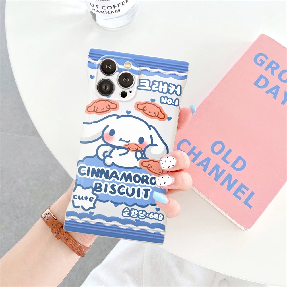 Soft Case OPPO A57 2022 A77S A16 A17 A16K A55 A95 A96 A76 A12 A1K A5s A15 A54 A7 A53 A3s A31 A92 F9 F11 Reno5 Kartun Lucu Hello Kitty Dan Cinnamon TPU Cover