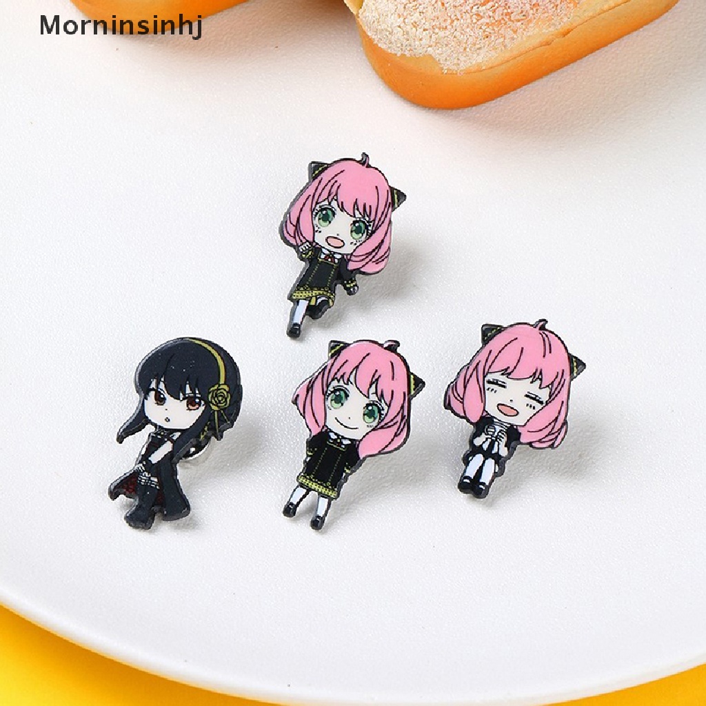 Mornin Anime Spy X Keluarga Lencana Bros Pin Cospaly Loid Anya Yor Pin Logam Aksesoris id