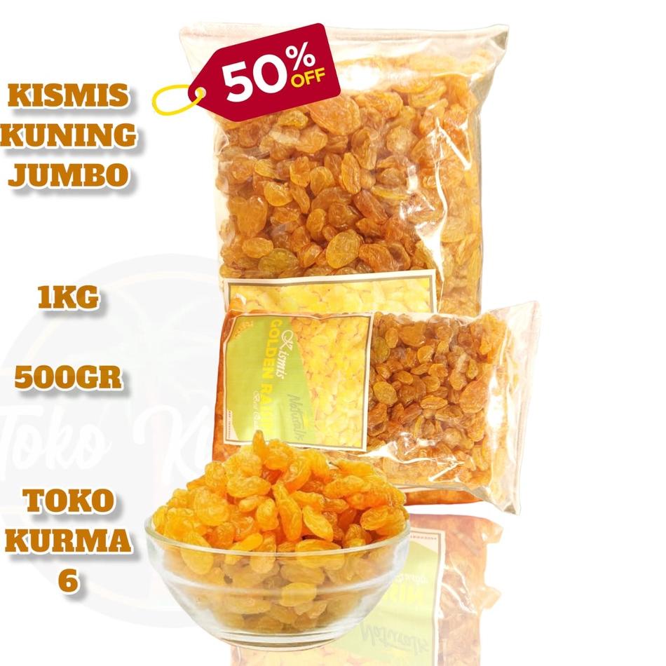 

☀ KISMIS SEMI JUMBO 1KG /KISMIS KUNING ▼