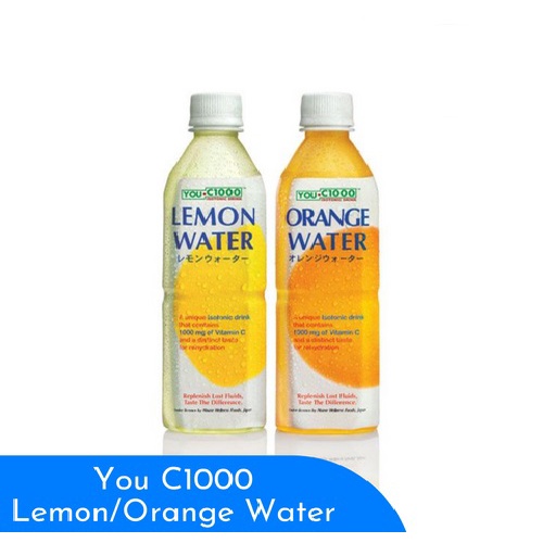 

YOU C 1000 Orange Lemon Water 500 ml - You C1000 Kemasan Botol Plastik