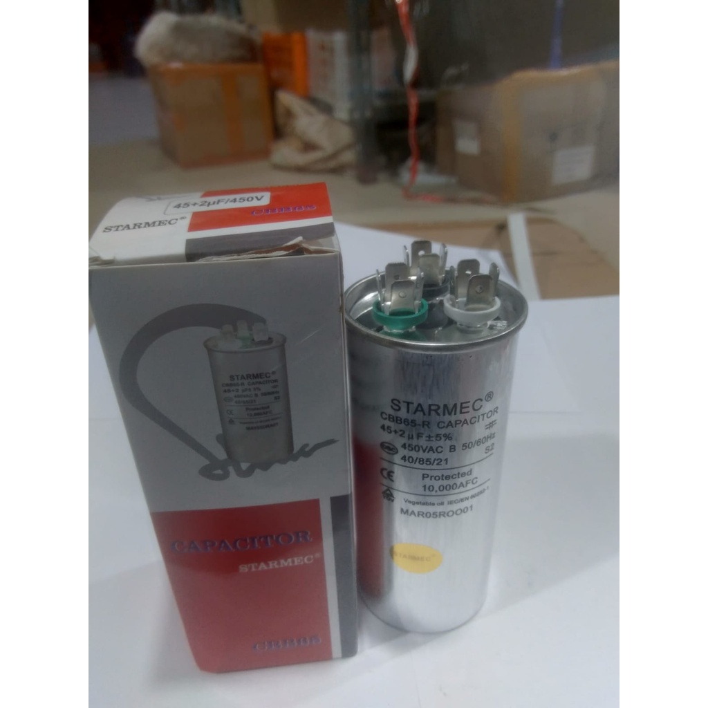 kapasitor ac  45+2 uf