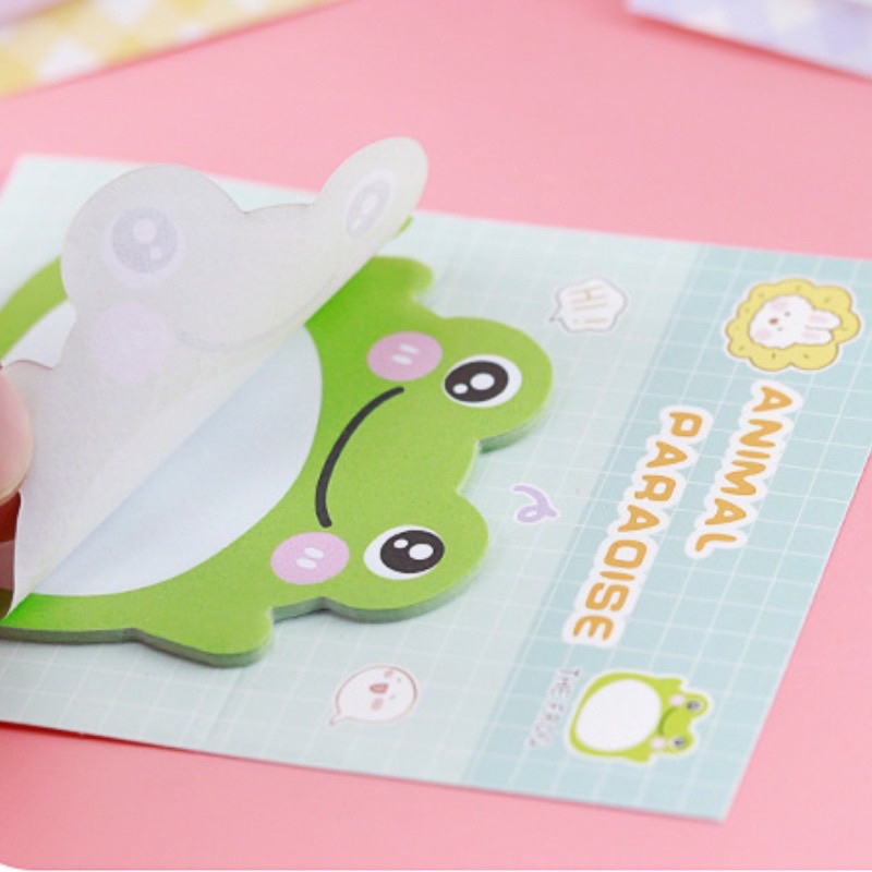 BLANJA.idsP STICKY NOTES MINI MOTIF ANIMAL STICKY NOTE / MEMO PAD / BIEN LI TIE/POST IT NOTE KARAKTER CUTE MURAH