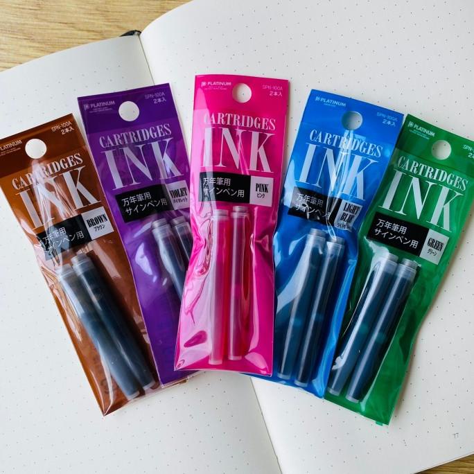 

PLATINUM Fountain Pen Ink Cartridge Pack Of 2