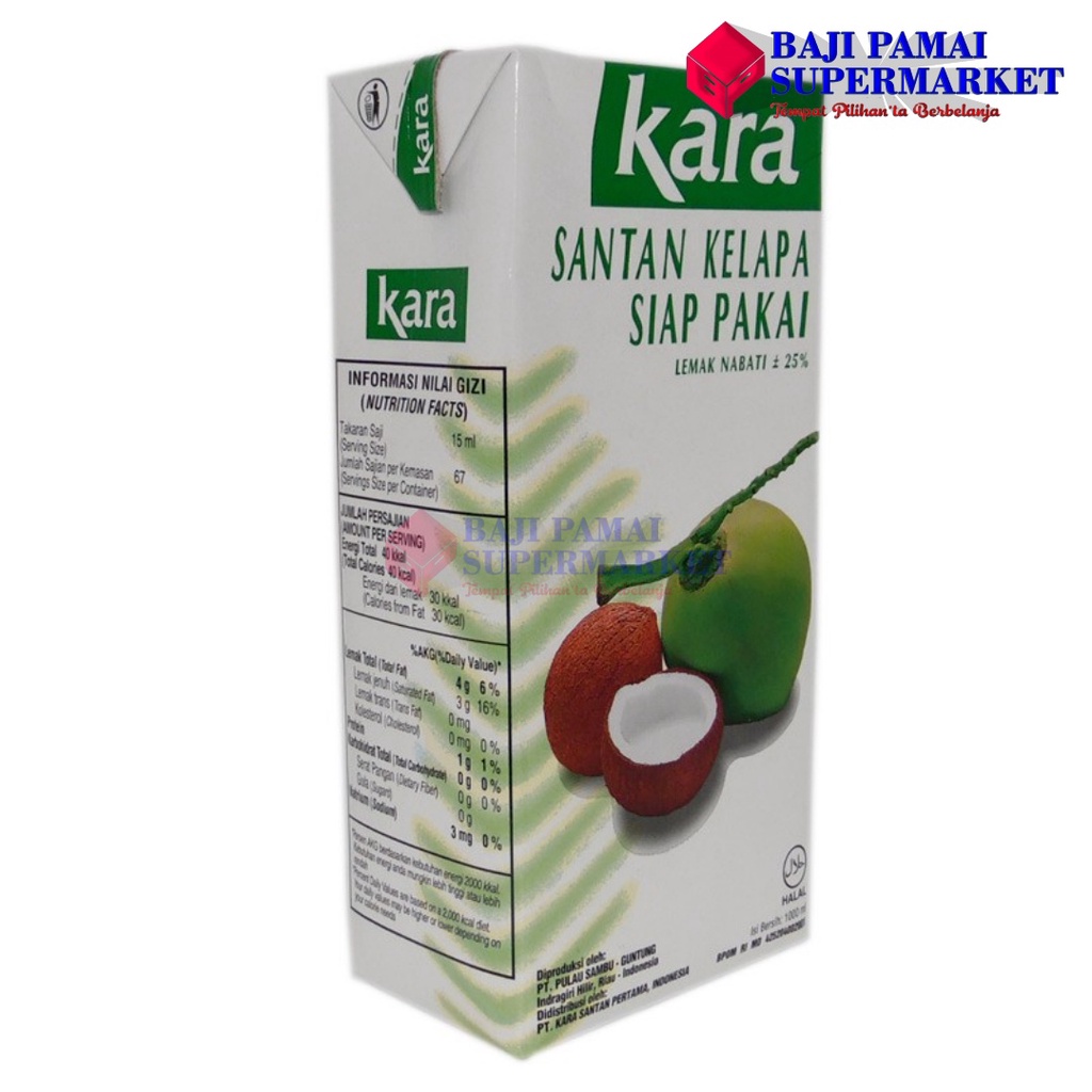 

Kara santan Kelapa murni 1000 ml