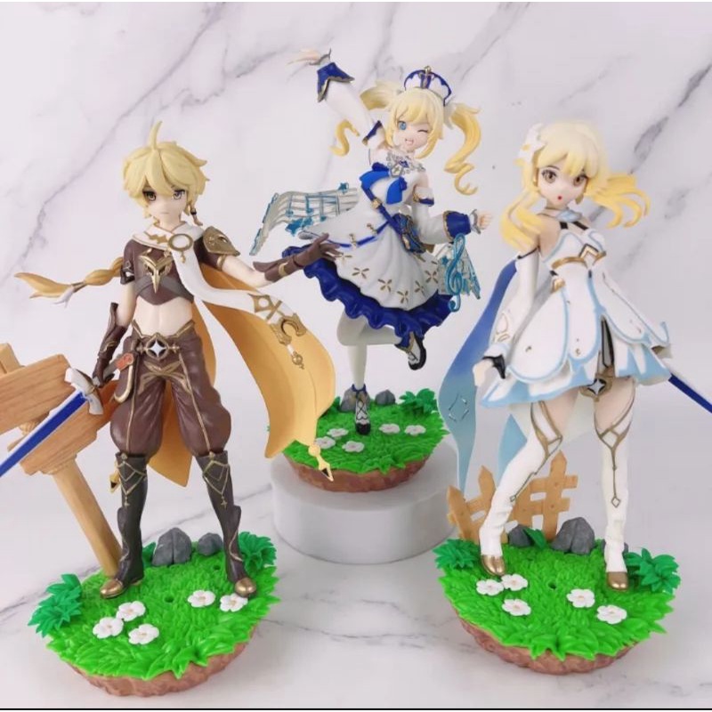 Action Figure Genshin Impact Aether Lumine Barbara