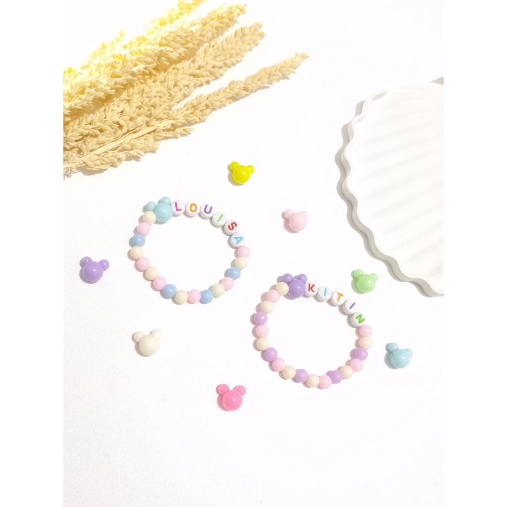 Gelang Manik Custom Nama / Polos / Gelang Anak Bayi Balita