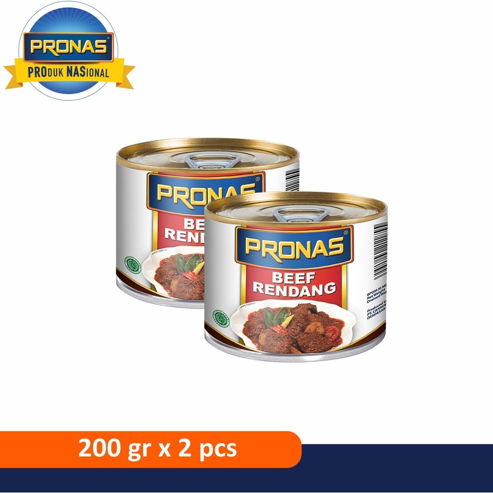 

ywq-67 PRONAS Rendang Daging Sapi 200 g dengan kemasan EOE bundling 2 pcs Promo Spesial