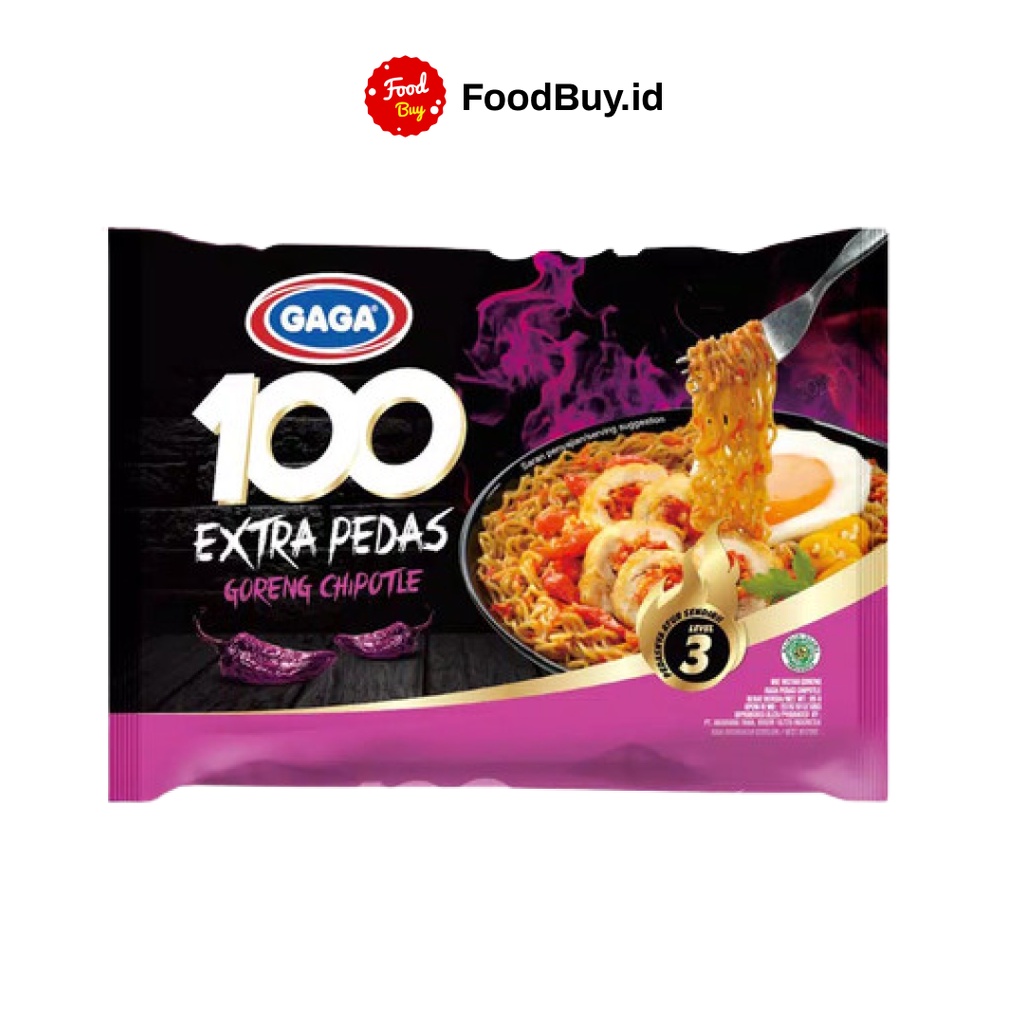 

Mie Gaga 100 Extra Pedas Level 3 Goreng Chipotle 85 gr
